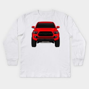 Toyota Tacoma RED Kids Long Sleeve T-Shirt